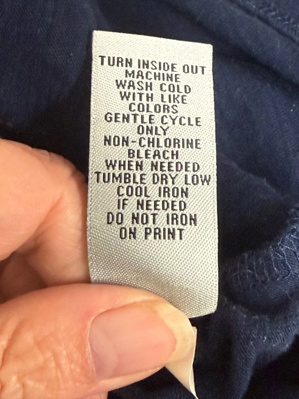 Catherines 1X Navy V Neck Graphic Tee Boho Stripe Print Plus Size Top - Picture 9 of 10